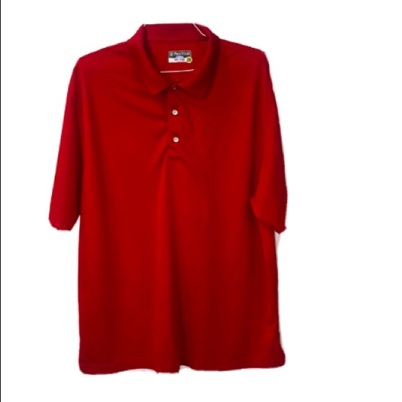 PGA Tour Other - PGA Pro Tour CoolPlay RED  Golf Polo Shirt Size 2XL BIG AND TALL
